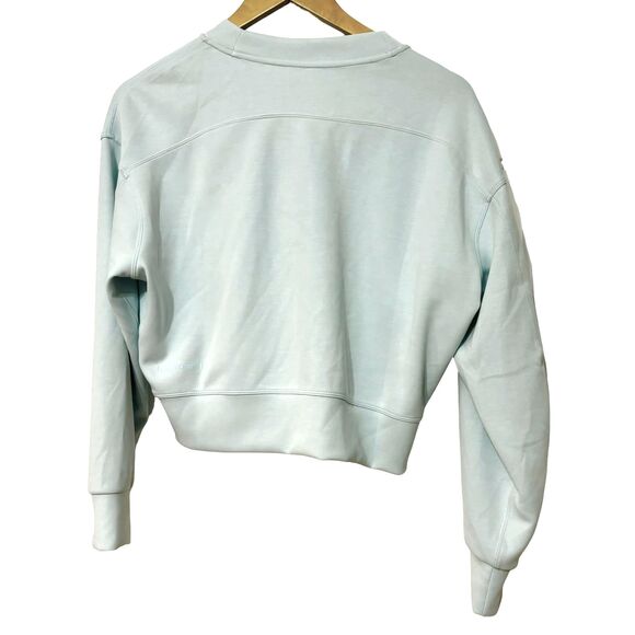 Lululemon Softstreme Perfectly Oversized Cropped Crew *Sheer Blue - Picture 5 of 9